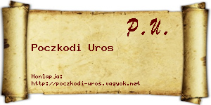 Poczkodi Uros névjegykártya